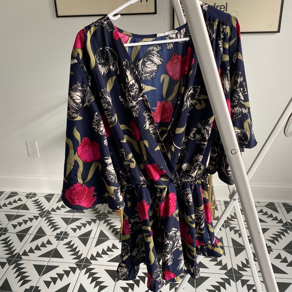Honey Punch printed romper